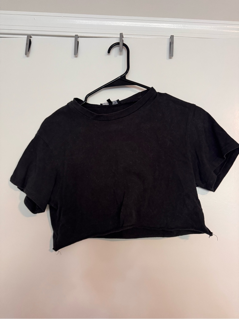 Olivaceous Black Cropped Tee